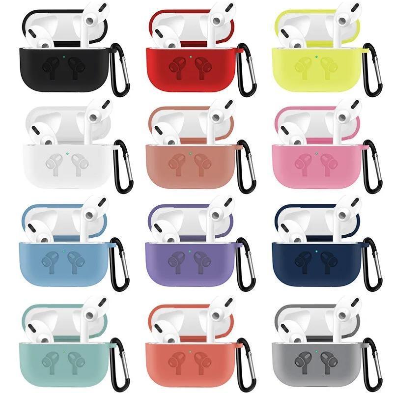 Airpods Pro 2 Silicone Case with Carabiner Hook
