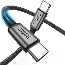 DunVera Power-Thread 240W Type C Cable | PD 3.1 & USB-IF Certified | Data Speed 40Mbps USB 2.0 | C to C Data & Charging