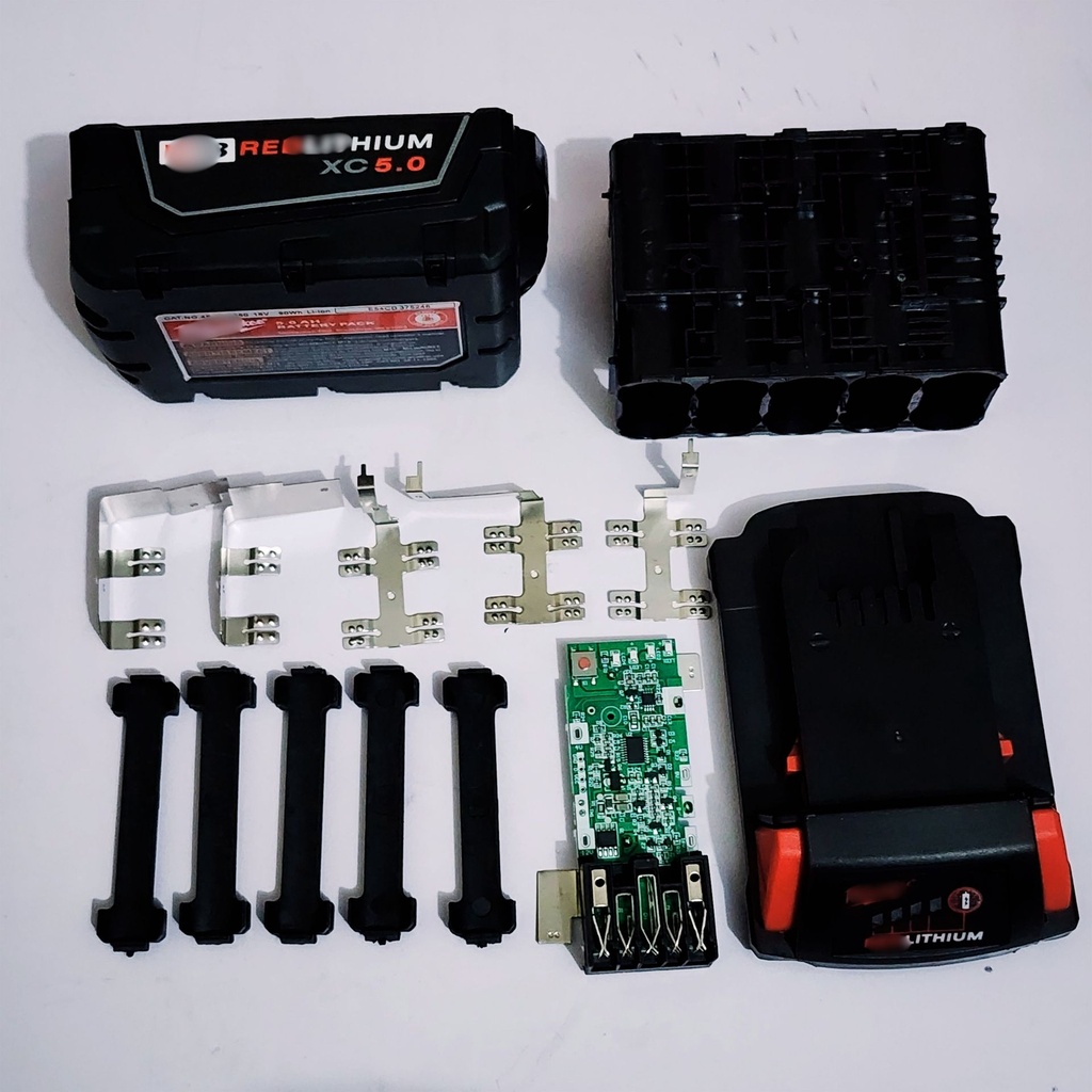 Replacement Battery Casing/kit 18V 5Ah for Milwaukee M18 Power Tools