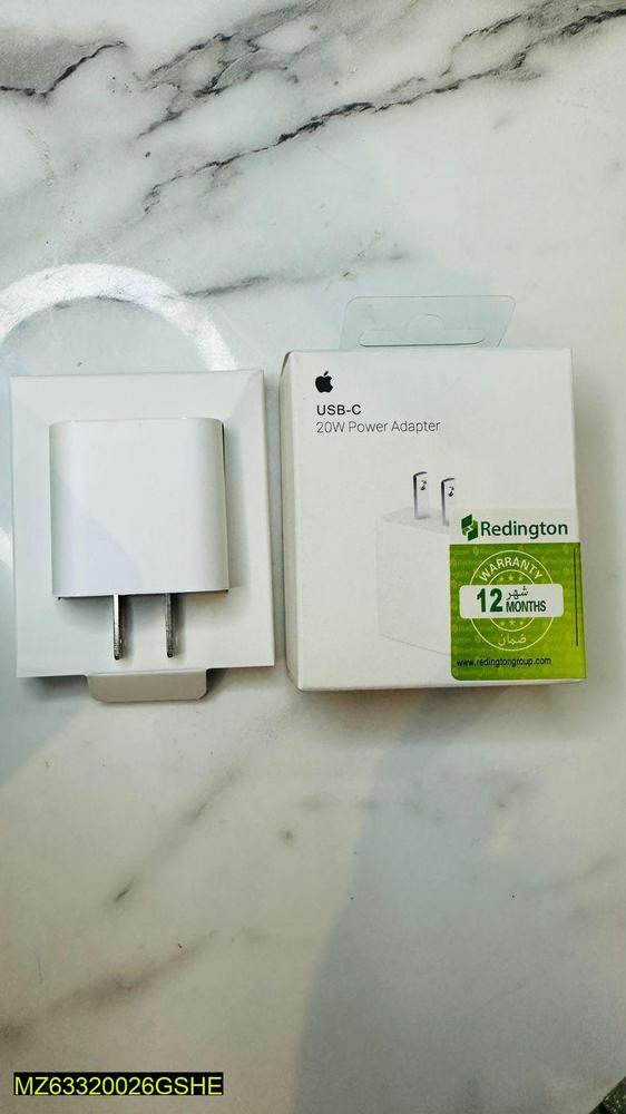 USB-C 20W Power Adapter White for iPhone iPad
