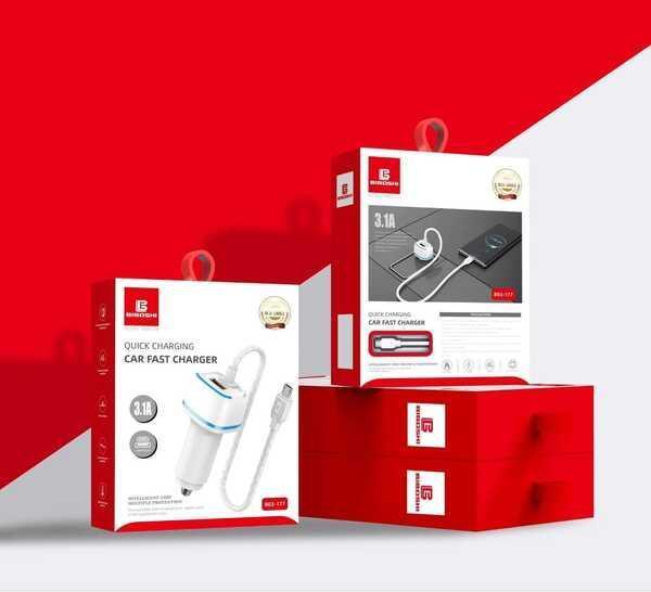 Car PD Mobile Charger Type C White ABS