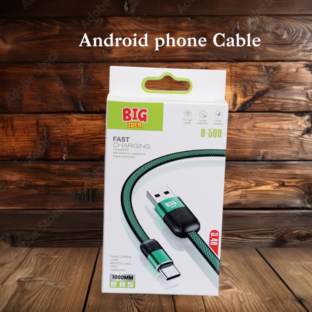 Fast Charging USB C Cable for Android Phones 1000mm