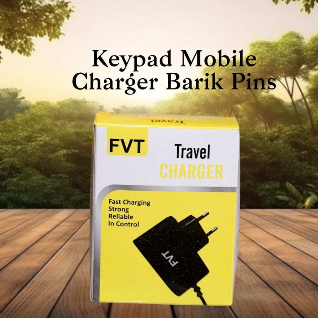 FVT Travel Charger Fast Charging Black Plastic