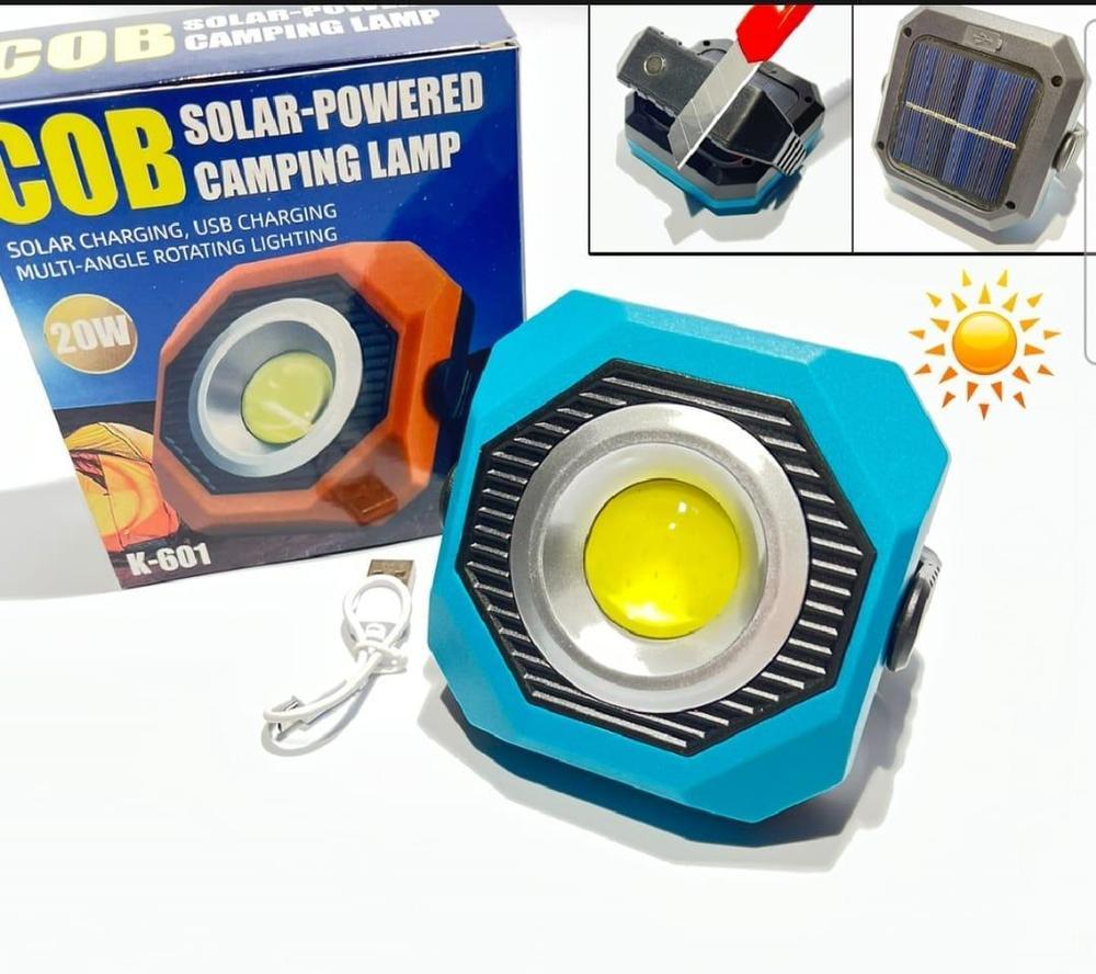 20W Solar Camping Light with USB Charging & Magnetic Base